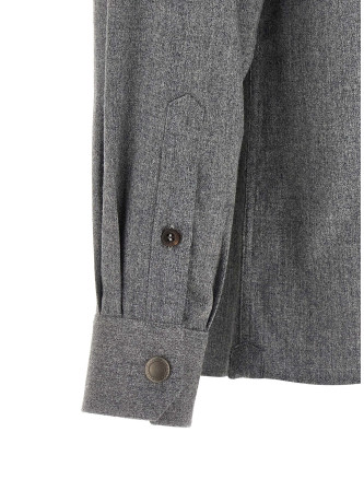 Рубашка, блузка BRUNELLO CUCINELLI Flannel overshirt (MY6660721C002) #