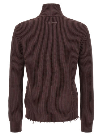Ribbed cotton turtleneck sweater (SH0AM0021M13039144) #