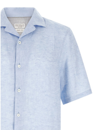 Рубашка, блузка BRUNELLO CUCINELLI Camp collar shirt (MM6840615C105) #