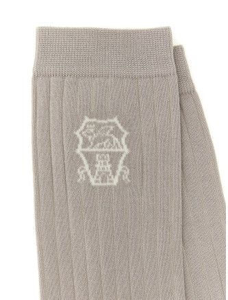Носки BRUNELLO CUCINELLI Socks Coat of arms of Solomeo (MCS93561CSJ77) #