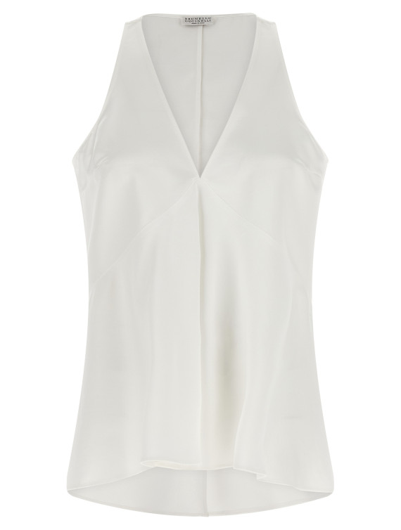 Повседневный топ BRUNELLO CUCINELLI Top twill Fluid (MH530DX702C600) #1