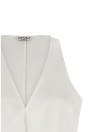 Повседневный топ BRUNELLO CUCINELLI Top twill Fluid (MH530DX702C600) #
