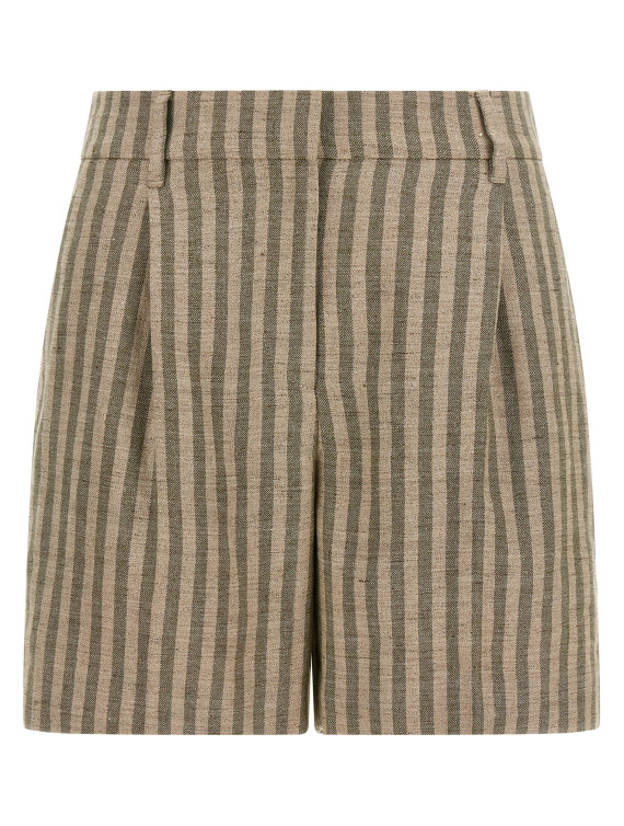 Бермуды, шорты BRUNELLO CUCINELLI Striped bermuda shorts (MH519P8923C420) #1