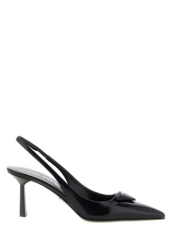 Высокие каблуки PRADA Brushed leather slingback (1I901MFDD75055F0002) #1