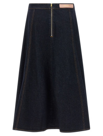 Мини ALBERTA FERRETTI Denim skirt (A011566300290) #