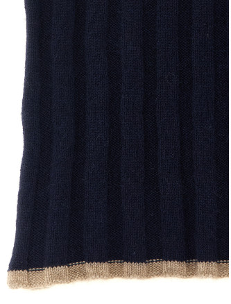 Шарф, платок BRUNELLO CUCINELLI Ribbed cashmere knit scarf (M2240819CU715) #