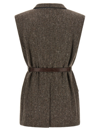 Жилет BRUNELLO CUCINELLI Mélange wool vest (MG5667253C004) #