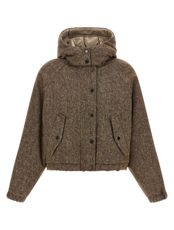 Пуховик BRUNELLO CUCINELLI Donegal tweed down jacket (MD0023657C002) #1