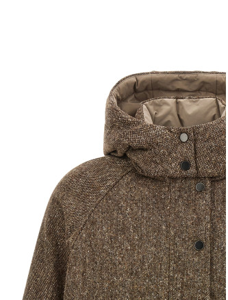 Пуховик BRUNELLO CUCINELLI Donegal tweed down jacket (MD0023657C002) #