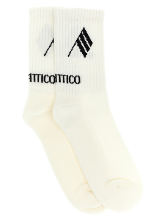 Logo intarsia socks
