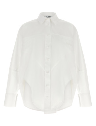 Рубашка, блузка THE ATTICO Shaped hem shirt