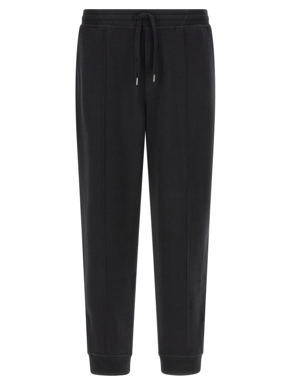 Брюки BRUNELLO CUCINELLI Cotton, cashmere and silk joggers (MM8313263GC101) #1