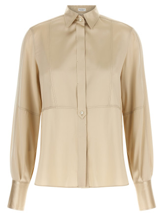 Рубашка, блузка BRUNELLO CUCINELLI Satin silk shirt