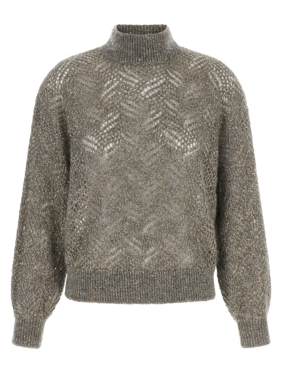 Свитер, кардиган BRUNELLO CUCINELLI 'Dazzling Abstract Leaf' (MRG562504CQC50) #1