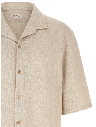 Рубашка, блузка BRUNELLO CUCINELLI Camp collar shirt (MR8286684C2489) #