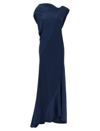Макси ALBERTA FERRETTI Draped asymmetrical dress