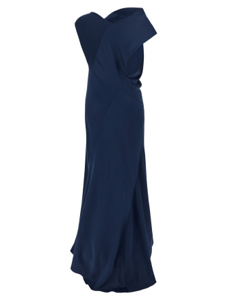 Макси ALBERTA FERRETTI Draped asymmetrical dress (A042166270342) #