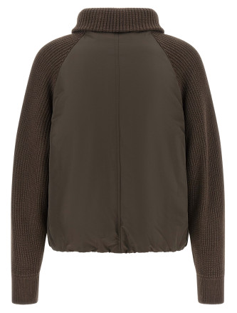 Пуховик BRUNELLO CUCINELLI Knit insert down jacket (MH5257294PC028) #
