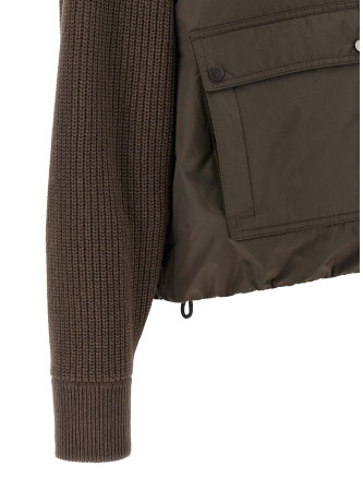Пуховик BRUNELLO CUCINELLI Knit insert down jacket (MH5257294PC028) #