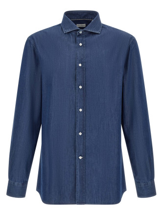 Рубашка, блузка BRUNELLO CUCINELLI Denim shirt
