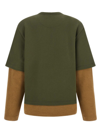 Толстовка THE ATTICO Trompe l'oeil sweatshirt (261WCF00028JJF007AA724) #