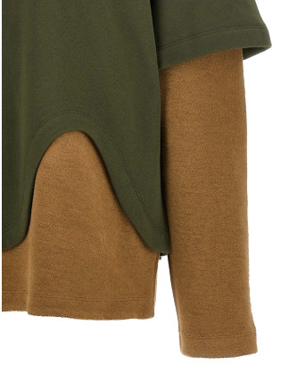 Толстовка THE ATTICO Trompe l'oeil sweatshirt (261WCF00028JJF007AA724) #