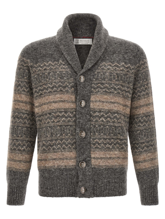 Свитер, кардиган BRUNELLO CUCINELLI 'Nordic Jacquard' (MTF710006CTR58) #1