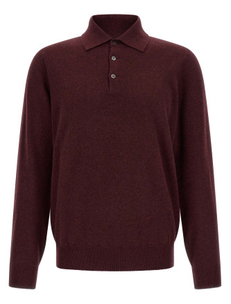 Поло BRUNELLO CUCINELLI Cashmere knit polo shirt