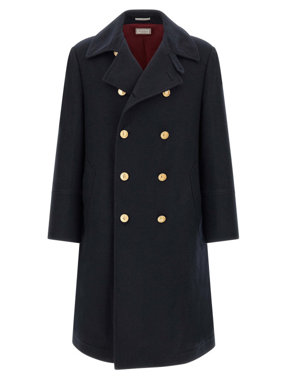 Пальто, тренч BRUNELLO CUCINELLI Double-breasted coat (MT4019142GC210) #1