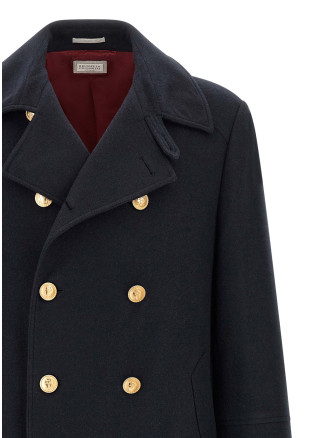 Пальто, тренч BRUNELLO CUCINELLI Double-breasted coat (MT4019142GC210) #