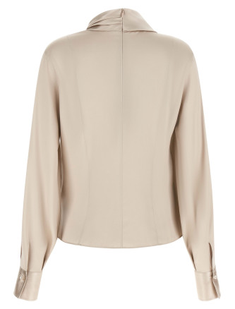 Рубашка, блузка BRUNELLO CUCINELLI Asymmetric draped blouse (M0C59B1T14C8561) #