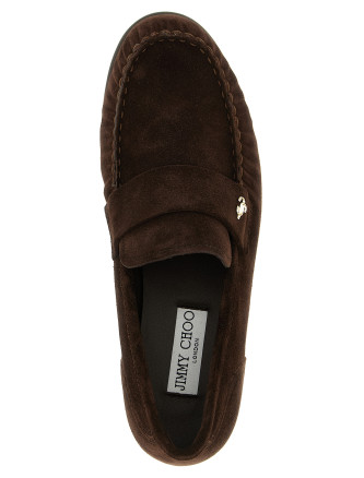 Лоферы JIMMY CHOO 'Ellis' (ELLISLOAFERFSUECHOCOLATE) #