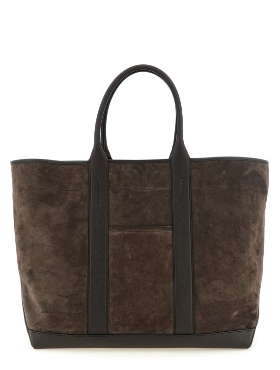 Сумка-тоут TOM FORD Suede shopping bag (H0767LCL613YECK) #1