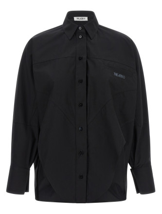 Рубашка, блузка THE ATTICO Shaped hem shirt