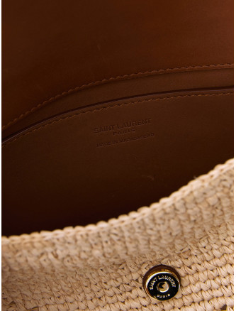 Сумка на плечо SAINT LAURENT Small Loulou raffia bag (868579GAAFY2791) #