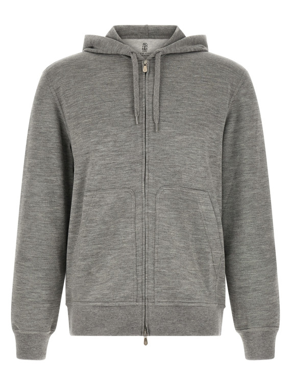 Толстовка BRUNELLO CUCINELLI Cashmere and silk hoodie (MM8359069GC8299) #1