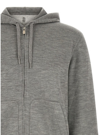 Толстовка BRUNELLO CUCINELLI Cashmere and silk hoodie (MM8359069GC8299) #