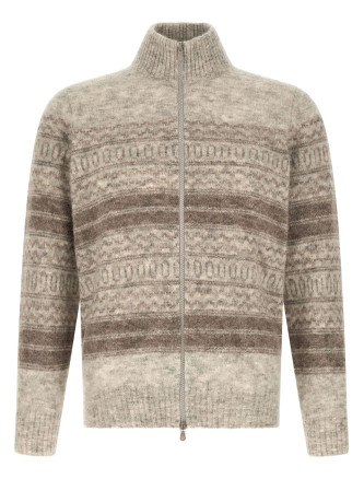 Свитер, кардиган BRUNELLO CUCINELLI 'Nordic Jacquard'