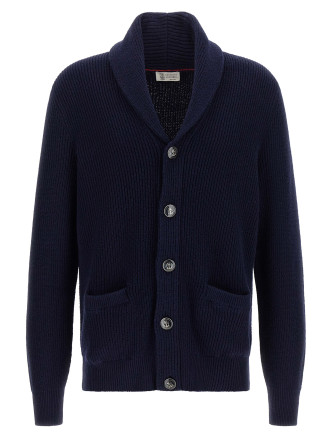 Свитер, кардиган BRUNELLO CUCINELLI Malfilé cotton cardigan