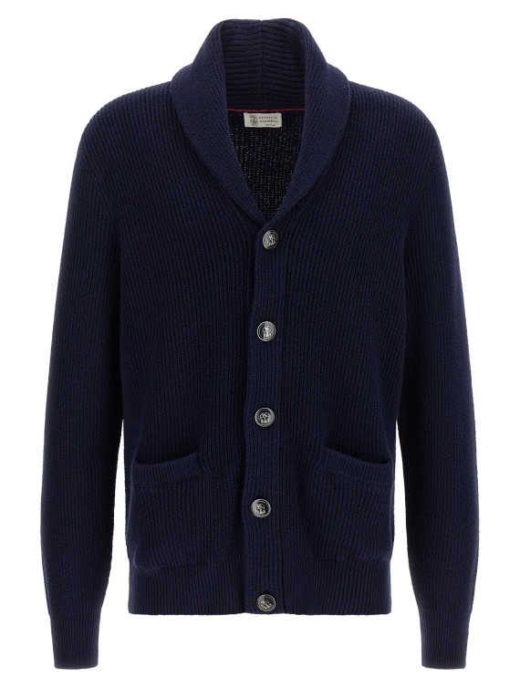 Свитер, кардиган BRUNELLO CUCINELLI Malfilé cotton cardigan (MNI709706C2425) #1