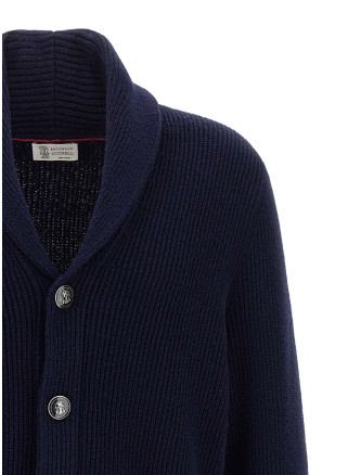 Свитер, кардиган BRUNELLO CUCINELLI Malfilé cotton cardigan (MNI709706C2425) #