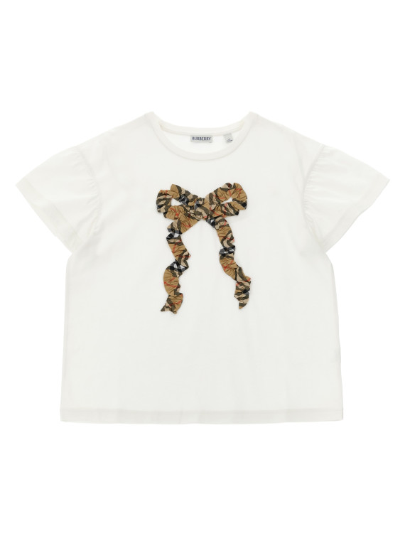 Футболка BURBERRY 'Roxy Bow' (8129919CHALKWHITE) #1