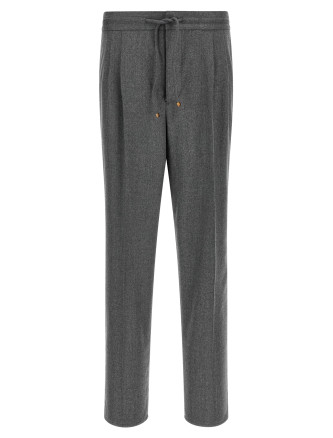 Брюки BRUNELLO CUCINELLI Wool flannel pants