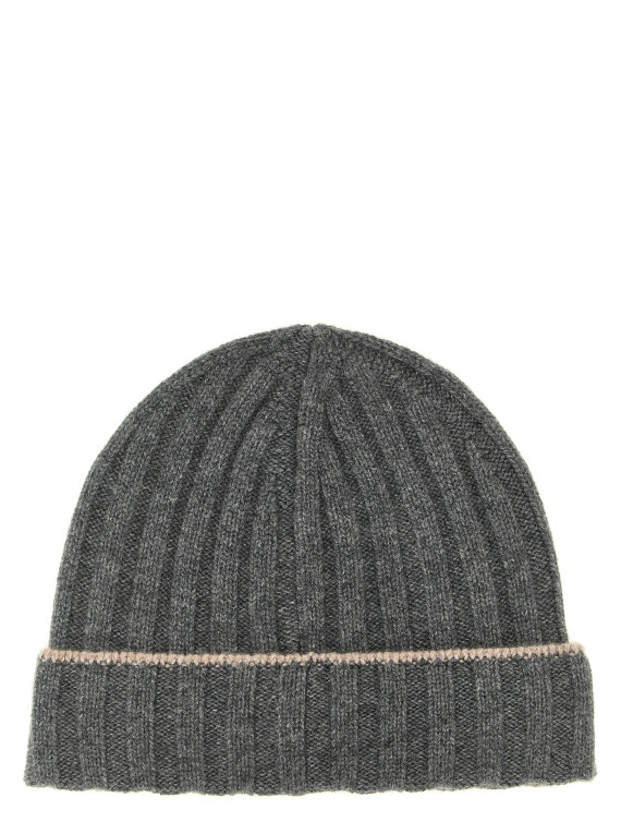 Шляпа BRUNELLO CUCINELLI Cashmere turn-up beanie (M2240900CBL55) #1