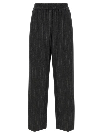 Брюки BRUNELLO CUCINELLI Micro sequin pinstripe pants