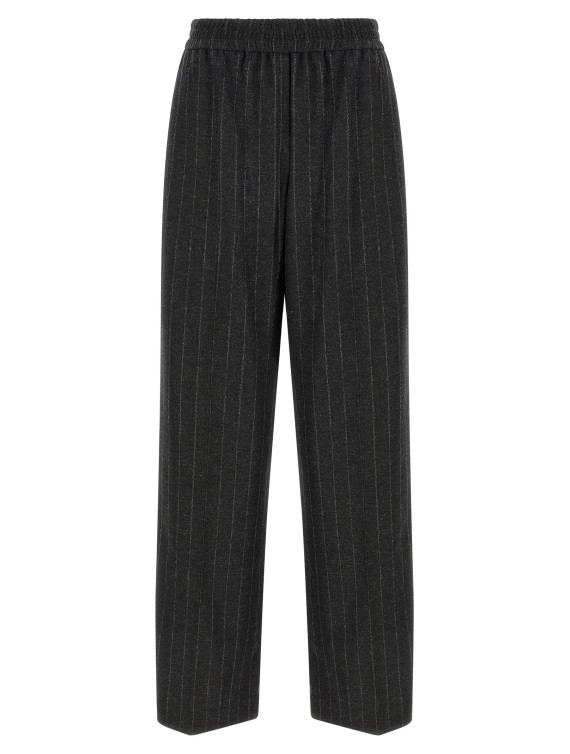 Шалбар BRUNELLO CUCINELLI Micro sequin pinstripe pants (MG576P9354C520) #1