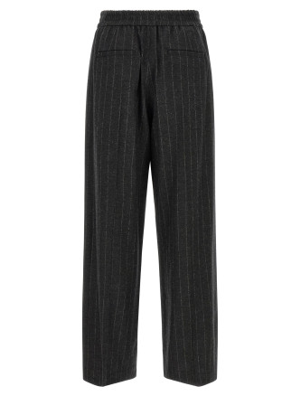Шалбар BRUNELLO CUCINELLI Micro sequin pinstripe pants (MG576P9354C520) #