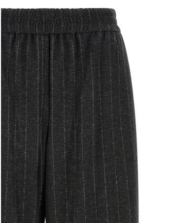 Шалбар BRUNELLO CUCINELLI Micro sequin pinstripe pants (MG576P9354C520) #