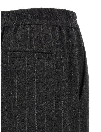 Шалбар BRUNELLO CUCINELLI Micro sequin pinstripe pants (MG576P9354C520) #
