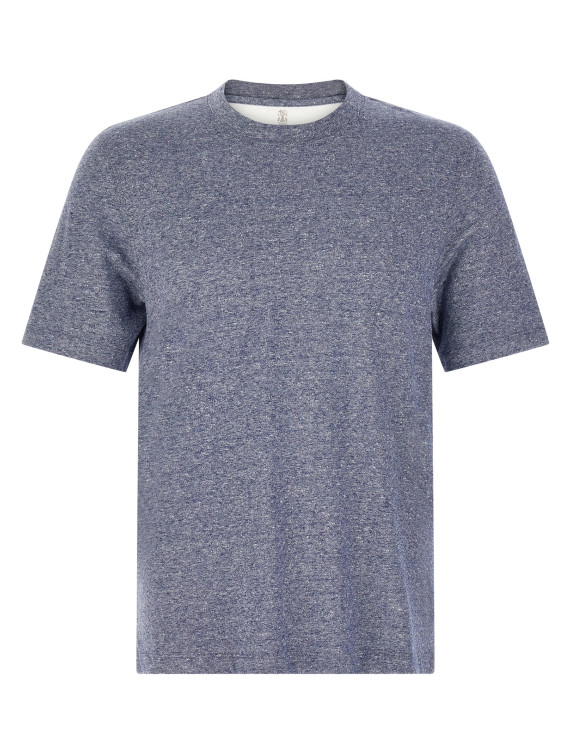 Футболка BRUNELLO CUCINELLI Mélange linen blend t-shirt (MW8351308C013) #1